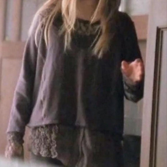 Free People Asymmetrical Ruffle Animal Print Tank Top ASO Violet Harmon - Picture 2 of 7